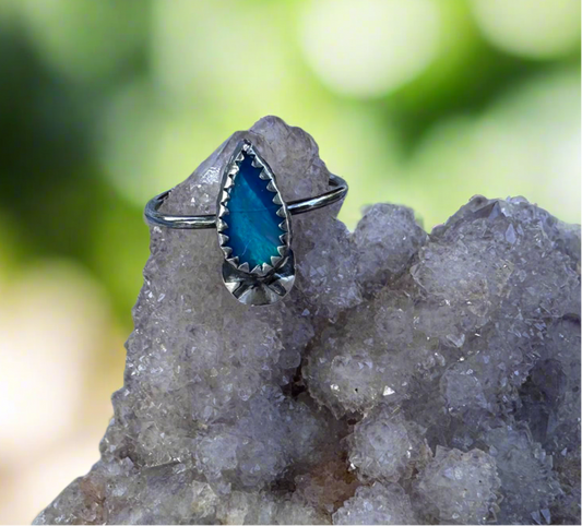 Australian opal ring