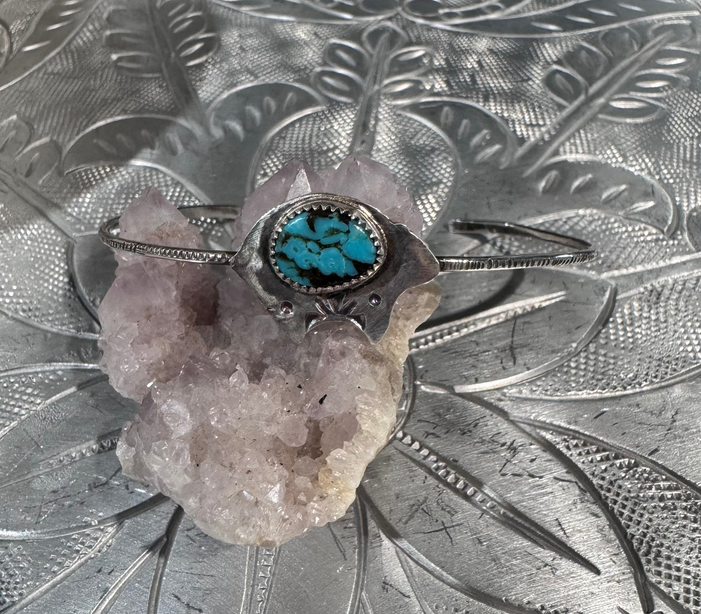Turquoise bear bracelet